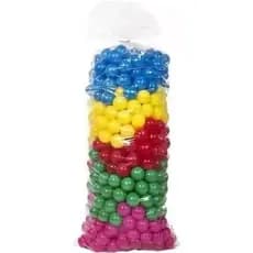 Kit com 100/200/300/400/500 Bolinhas Coloridas 76mm para Piscina de Bolinhas – Atóxicas e Reforçadas