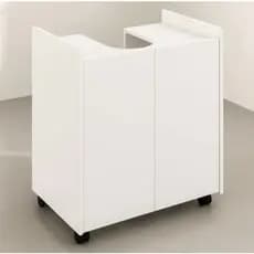 Gabinete para banheiro para pia de coluna com 3 prateleiras cores