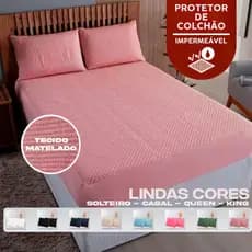 Protetor de Colchão Colchão Impermeável Matelado 400 FIOS Toque Macio -  Antialérgico com Elástico