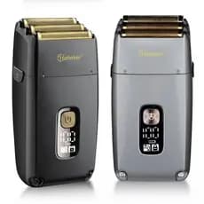 Maquina de Barbear Barbearia Elétrico Sem fio Shaver Tripla Lâminas A Prova Da Agua Hatteker