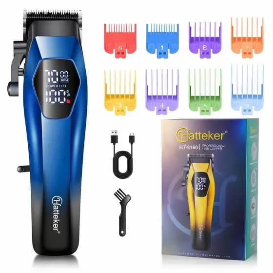 Maquina De Cortar Cabelo Profissional Barbeador elétrico Sem Fio 110V/220V Recarregável bivolt