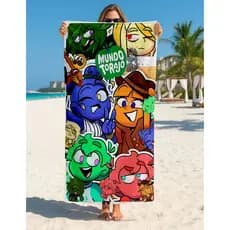 Toalha Grande de Banho Praia 1,40x70cm Mundo Torajo