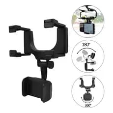 Suporte Para Celular Retrovisor Veicular 360° rotação Gps