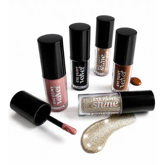 Sombra Líquida Eye Paint Velvet Shine | Alta Pigmentação + Brilho Intenso | Longa Duração e Secagem Rápida