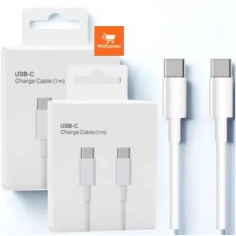 Cabo Tipo-C 1m USB-C para USB-C Compatível Android e iPhone – Rápido, Alta Performance e Durável