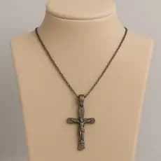 Corrente Masculina Prata + Pingente Cruz – Presente, Estilo, Elegante