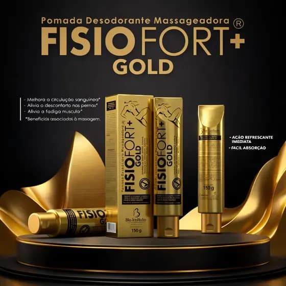 Pomada Massageadora Fisiofort Gold Com Arnica 150g - Bio Instinto