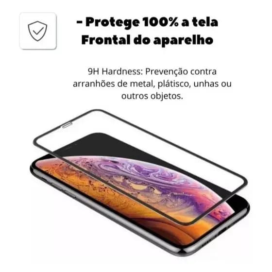KIT2 3D Premium Vidro Temperado Película para iPhone 17 Pro Max, 16, 15, 14, 13, 12, 11, XR, XS (Protección Completa)