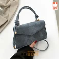 Bolsa Pequena Feminina Quadrada De Mão e Transversal Acompanha 2 alças