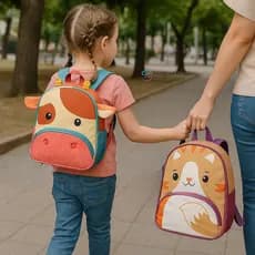Mochila Infantil Escolar Passeio Viagem Creche Parque Criança Lúdico Mala Estimula Relevo Resistente