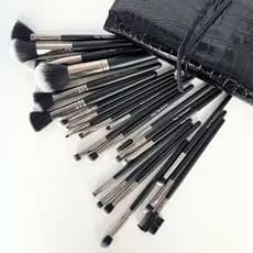 Kit 24  Pincéis De Maquiagem Profissional Conjunto De Pincel De Sombra Pó Blush Real Perfection