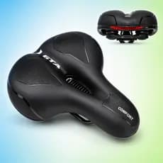 Banco Selim Spinning Bicicleta Ergometrica Bike Gel Largo Ergonômico Macio Anti Dor Refletor Mtb Urbano Plus Size