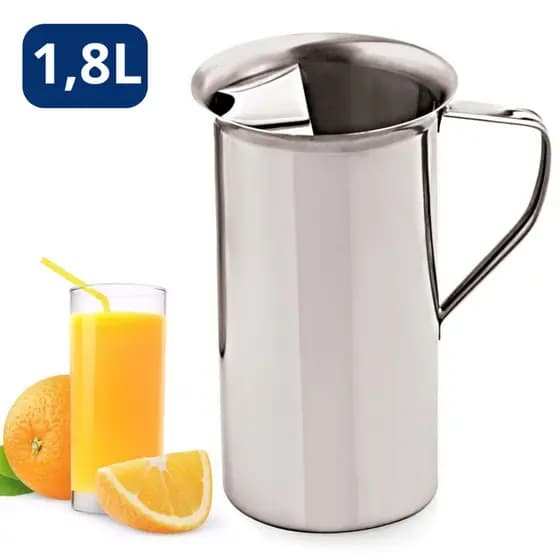 JARRA PARA AGUA, GELO, SUCO INOX 1,8 L