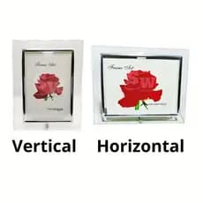 Porta Retrato De Vidro Para Fotos Vertical e Horizontal  Tamanhos Variados