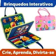 Kit Maleta Atividade Sensorial Montessori Infantil 2-4 anos