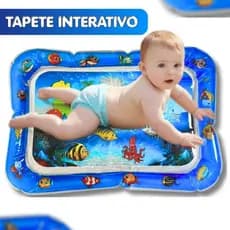 Tapete Infantil Atividades Bebê Inflável Aquário Almofada Sensorial Água Interativo Pronta Entrega