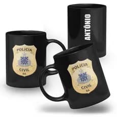 Caneca Policial Civil Personalizada – Todos os Estados do Brasil | Presente para Polícia Civil
