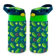 Garrafa Térmica Infantil Crocodilo – Estampa Tropical Divertida