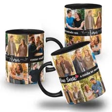 Caneca Personalizada Com 10 Fotos - Colorida