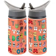 Garrafa Alfabeto Lore Infanil Com Nome Squeeze