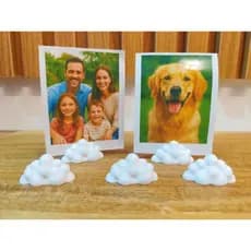 Kit Suporte/Base formato Nuvem para foto Polaroid - Foto Instantânea