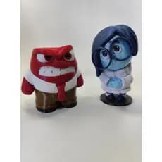 Bonecos Artesanal Inspirado em Divertida Mente – Tristeza e Raiva | Impressão 3D em PLA