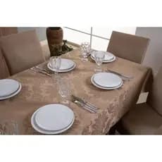 Toalha de Mesa em Jacquard de Luxo para 4, 6, 8 e 10 lugares