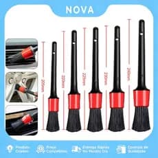 kit 5 peças Pincel limpeza automotiva detalhamento