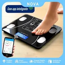 Balança Bioimpedancia Digital Bluetooth Medidora Corporal até 180kg Profissional