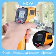 Termômetro Digital Infravermelho Laser Culinário Medição Temperatura Industrial-55ºc - 400ºc Cozinha e comida