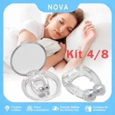 Kit 4/8 Clipe Dilatador Nasal Anti ronco Magnético Respire Melhor