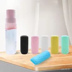 3PCS Tampas de Garrafa de Silicone, Recipientes de Viagem Elásticos à Prova de Vazamento