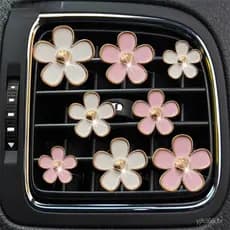 Conjunto de 4 peças de clipes de perfume para saída de ar do carro, aromatizador de ar, fragrância para ar condicionado,