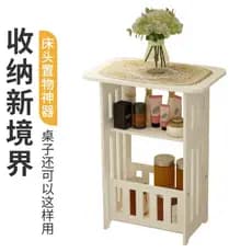 [NEW] Mesa de Café Redonda Mini Simples para Sala de Estar, Mesa Lateral de Sofá para Apartamento Pequeno, Mesa de Cabec