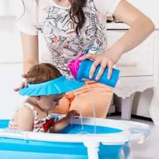 Chapéu Viseira Protetor de Olhos e Ouvidos para Bebês e Crianças | Banho, Praia e Cabeleireiro