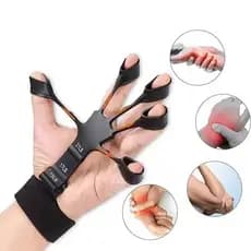 Extensor de Dedos Fortalecedor Mão Hand Grip Fisioterapia 3 Níveis Reabilitação Pulso Músicos Fitness