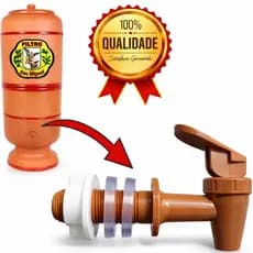Torneira Marrom Para Filtro De Barro Toque Marrom Universal