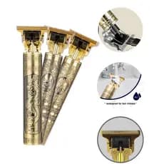 Máquina de Cortar Cabelo Profissional T9 Dragão Sem Fio Recarregável USB Aparador Barba Acabamento T-Blade