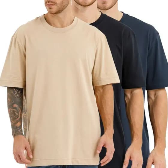 Kit 3 Camiseta camisa Oversized StreetWear