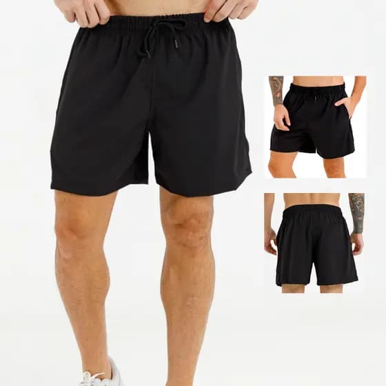 KIT 2 Bermudas masculina roupa Short academia masculino Tactel Elastano