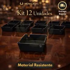 Cinzeiro Nylon Quadrado ou Redondo Alta Qualidade Lavável Resistente
