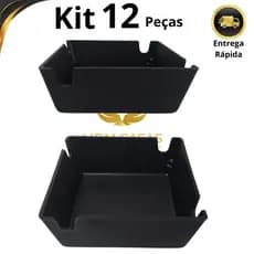 Cinzeiro Nylon Quadrado Alta Qualidade Coletor de Residuaos Resistente Lavável - 6 ou 12 Peças