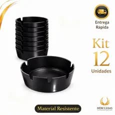 Cinzeiro Nylon Redondo Resistente Lavável com 6 ou 12 Peças