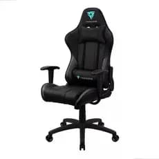 Cadeira De Escritório Timberflex ThunderX3 EC3 Gamer Ergonômica Preta Com Estofado De Couro Sintético