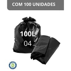 Saco de lixo 100L c/ 100 unidades (04)