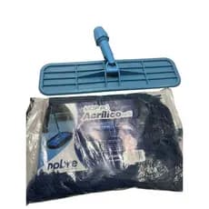 Kit Mop Pó Acrílico – Suporte Resistente + Refil, Limpeza Rápida e Prática para Pisos e Ambientes