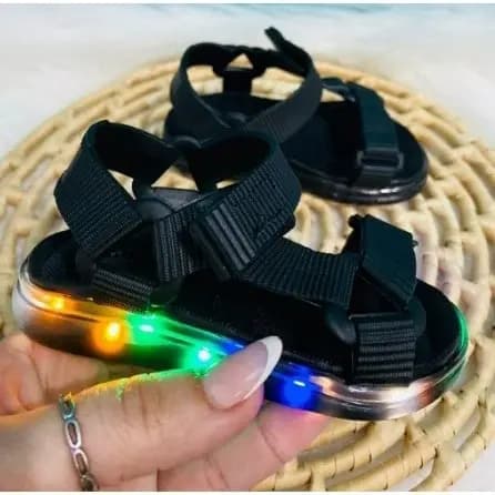 Sandalia Infantil Com LED Confortavel Criança Menino Menina Novidade Volta As Aulas 2024