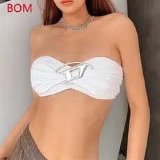 Decoração de Top de Metal para Moda Feminina VJRM 1175