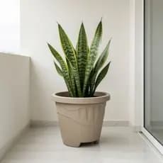 Kit 3 Vasos Redondo G 9L Preto Terracota Café Areia Para Plantas Jardim Decorativo Resistente Multiuso Casa Exterior