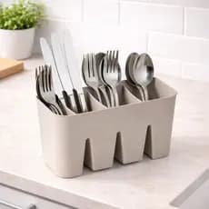 Escorredor de Talheres Premium Plástico Organizador Cozinha Porta Talher Resistente Prático Secagem Rápida